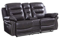 HomeRoots Decor 44-inch Comfortable Brown Leather Console Loveseat