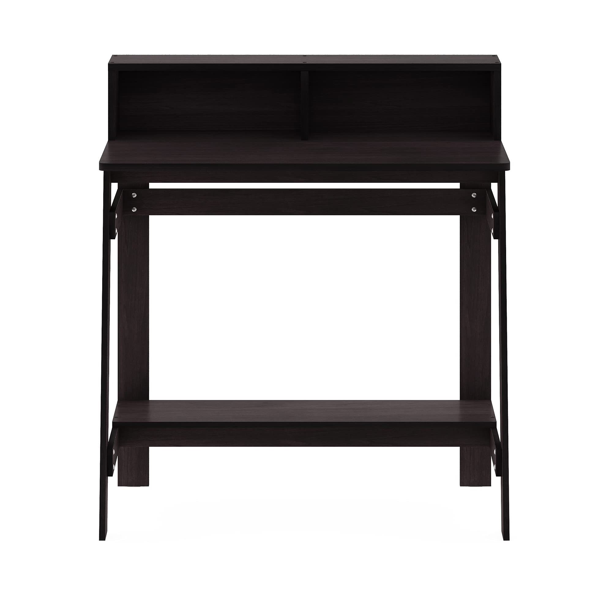 Furinno Simplistic A Frame Computer Desk, Dark Walnut