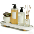 Instant Dry Sink Tray, AntiSlip Stone Sink Caddy, Durable Kitchen Sink Organizer, Quick Dry Water Absorbing Stone Tray for Bath