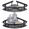 Bathroom Corner Shelves (Pack Of 2) No Drill SelfAdhesive Wall Mounted Storage Rack, Aluminum Corner Shelf For Bathroom Wall Wi