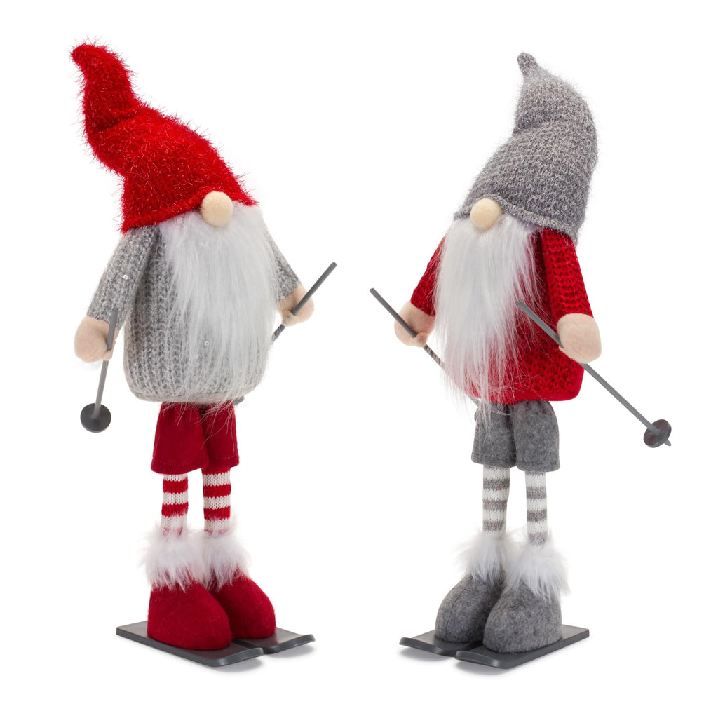 Skiing Gnome Figurine (Set Of 6)