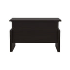 Aberdeen Height-Adjustable Desk, Straight Front Top & Base, 72" W Mocha