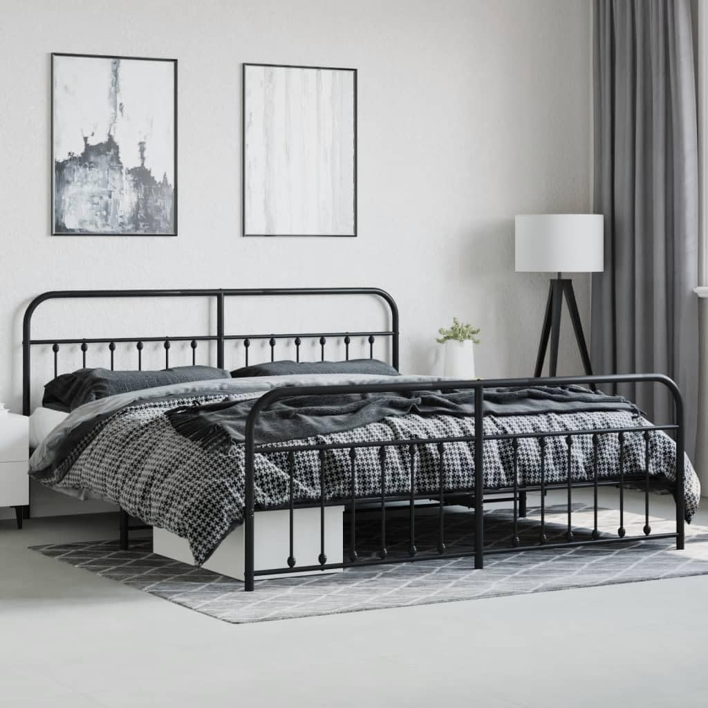 vidaXL 10'' King Metal Bed Frames