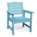 Weatherproof Patio Chair, Hips Outdoor Dining Chair With Ergonomics Wide Seat, 400Lbs Capacity Outdoor Chairs For Garden, Porch,
