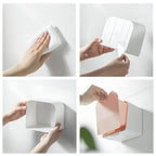 Mornite Bathroom Canisters Organizer Storage Box Container Feminine Day Overnight Pad Holder Cotton Qtip Makeup Sponges Holder ,