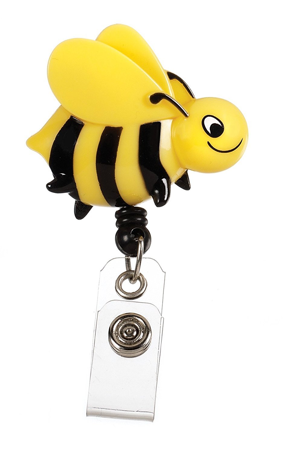 Prestige Medical S14-Bee Retractable Badge Holder With Bulldog Clip, Bee, 1 Count (Pack Of 1)