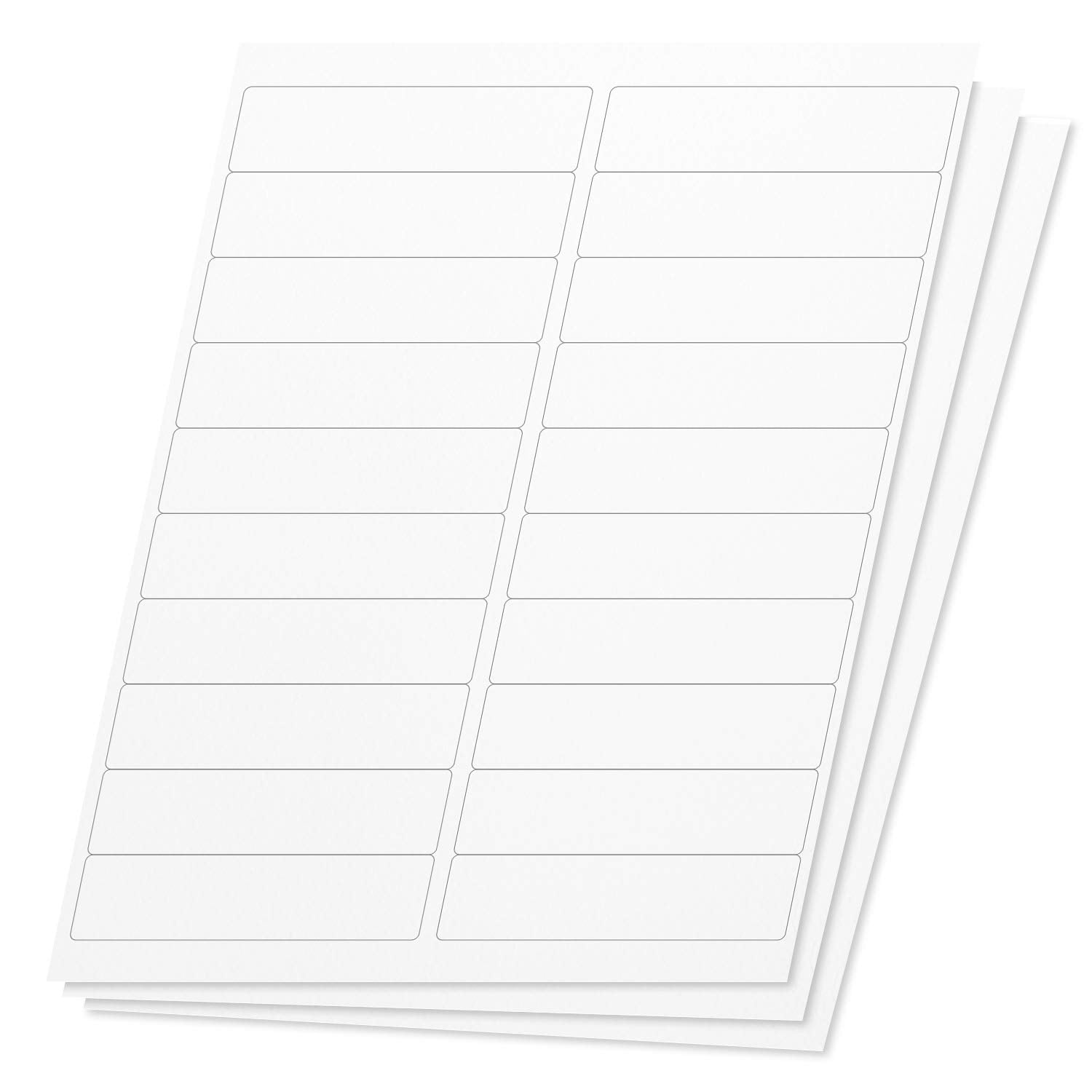 Officesmartlabels Rectangular 4 X 1 Inch Address/Mailing Labels For Laser & Inkjet Printers, 20 Per Sheet, White, 3000 Labels, 1