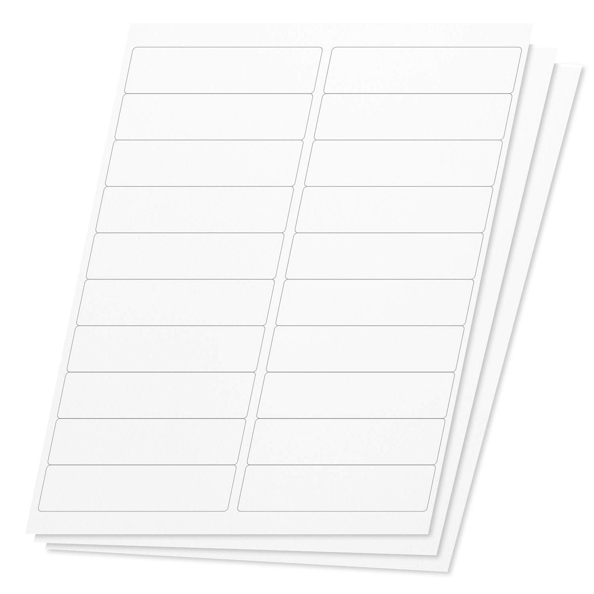 Officesmartlabels Rectangular 4 X 1 Inch Address/Mailing Labels For Laser & Inkjet Printers, 20 Per Sheet, White, 3000 Labels, 1