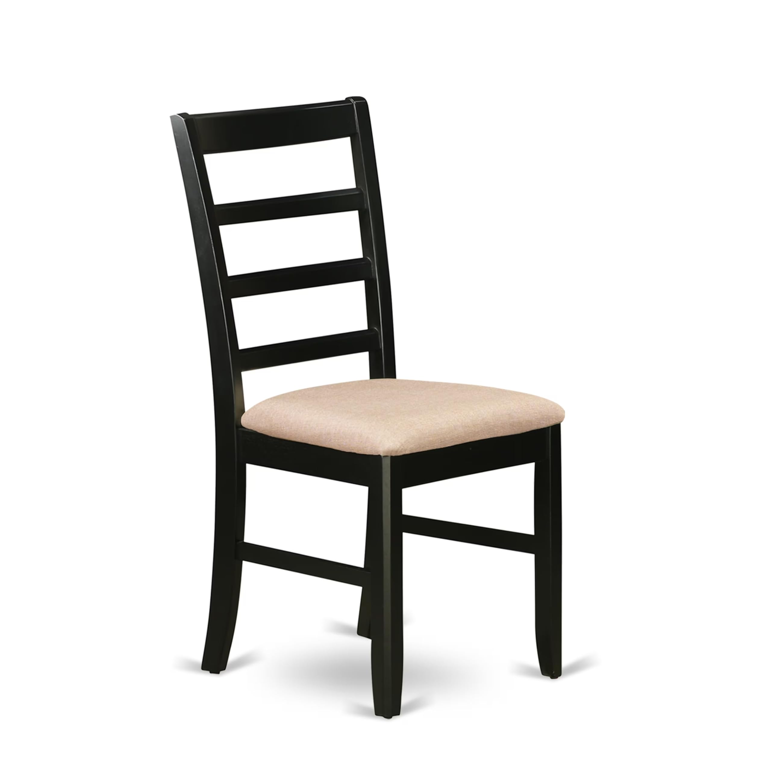 East West Furniture AVPF7-BCH-C 7 Piece Dining Table Set Consist of an Oval Dining Room Table with Butterfly Leaf and 6 Linen Fabric Upholstered Chairs, 42x60 Inch, Black & Cherry