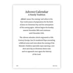2024 Advent Calendar, Nativity Scene Jesus Is Born Countdown To Christmas For Families, Pack Of 3, 8X10 Inch