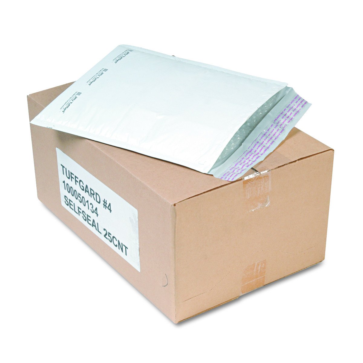 Sealed Air 49675 Jiffy Tuffgard Self Seal Cushioned Mailer, #4, 9 1/2 X 14 1/2, White (Case Of 25)