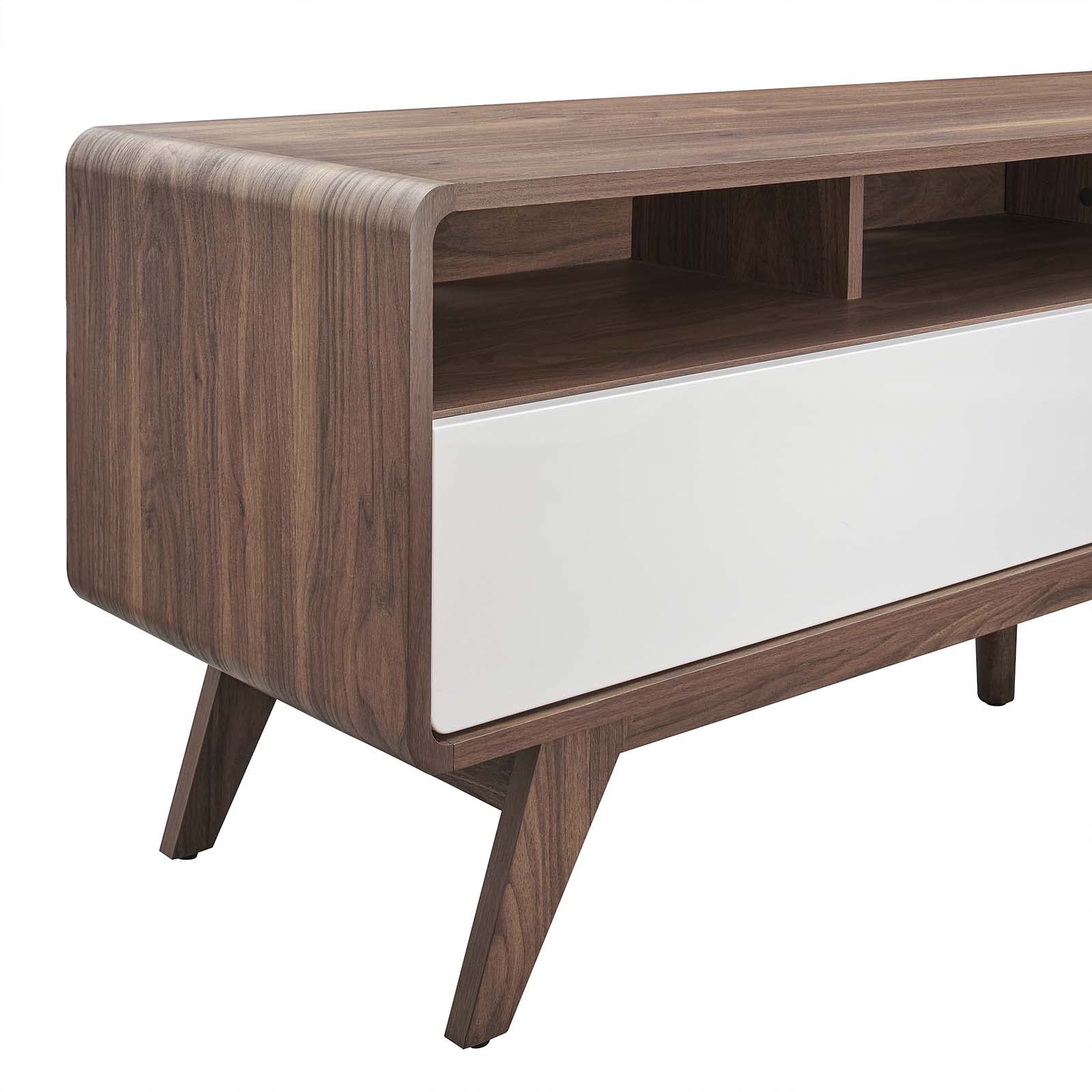 Modway Transmit Entertainment-Stands, 60 Inch, Walnut White
