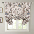 H.VERSAILTEX Thermal Insulated Blackout Curtain Adjustable Tie Up Shade Rod Pocket Panel for Small Window-42 Wide by 63 Long-Vin