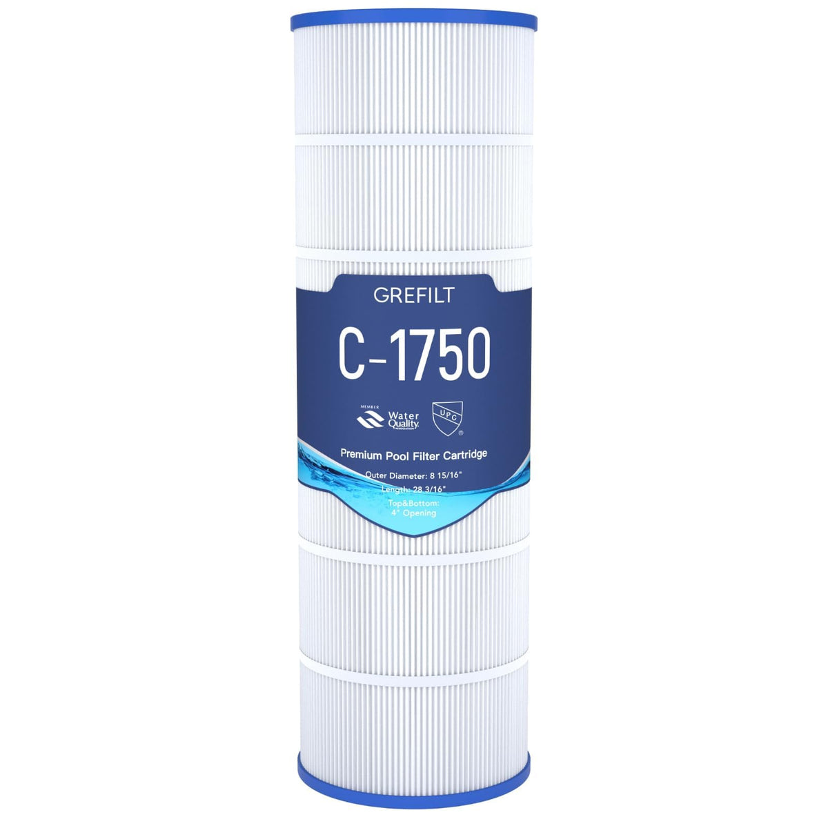 Grefilt C1750 Pool Filter Cartridge, Compatible With Hayward C1750, Cx1750Re, Replaces Pleatco Pa175, Unicel C-8417, Filbur Fc-1