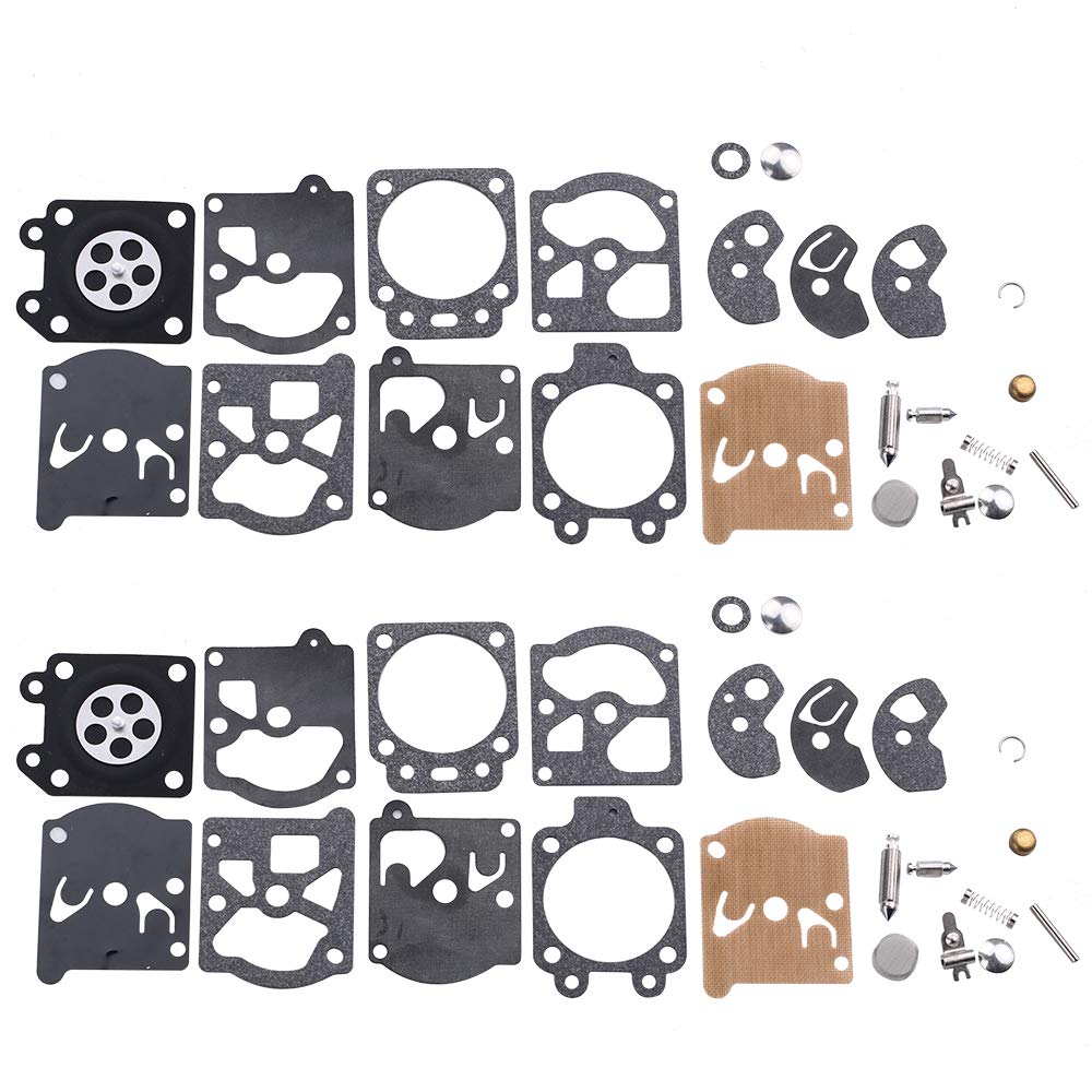 Dalom Pack Of 2 K10-Wat Carburetor Repair Kit Compatible With Carb Poulan Craftsman Chainsaw Trimmer Weedeater Leaf Blower