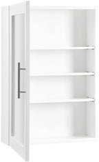 Crosley Furniture Savannah Wall Mounted Bathroom Mirror and Medicine Cabinet, White