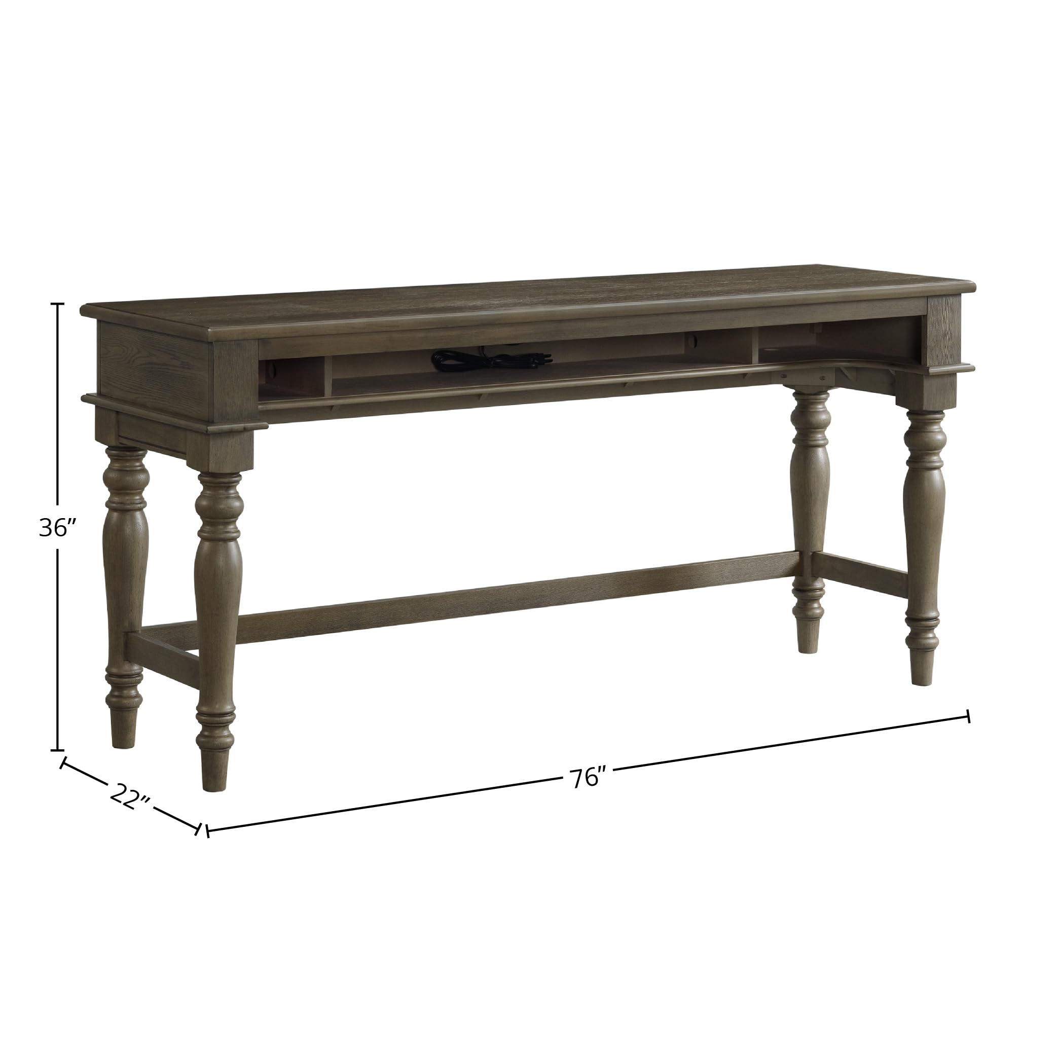 Intercon Balboa Park 76" Bar Sofa Table - Thumbnail 2