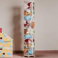 Flarelyare Large Stuffed Animal Storage Tube with Wheels, 59 Inch Tall Toy Organizer with Double Zipper, Clear PET Cylinder Cont