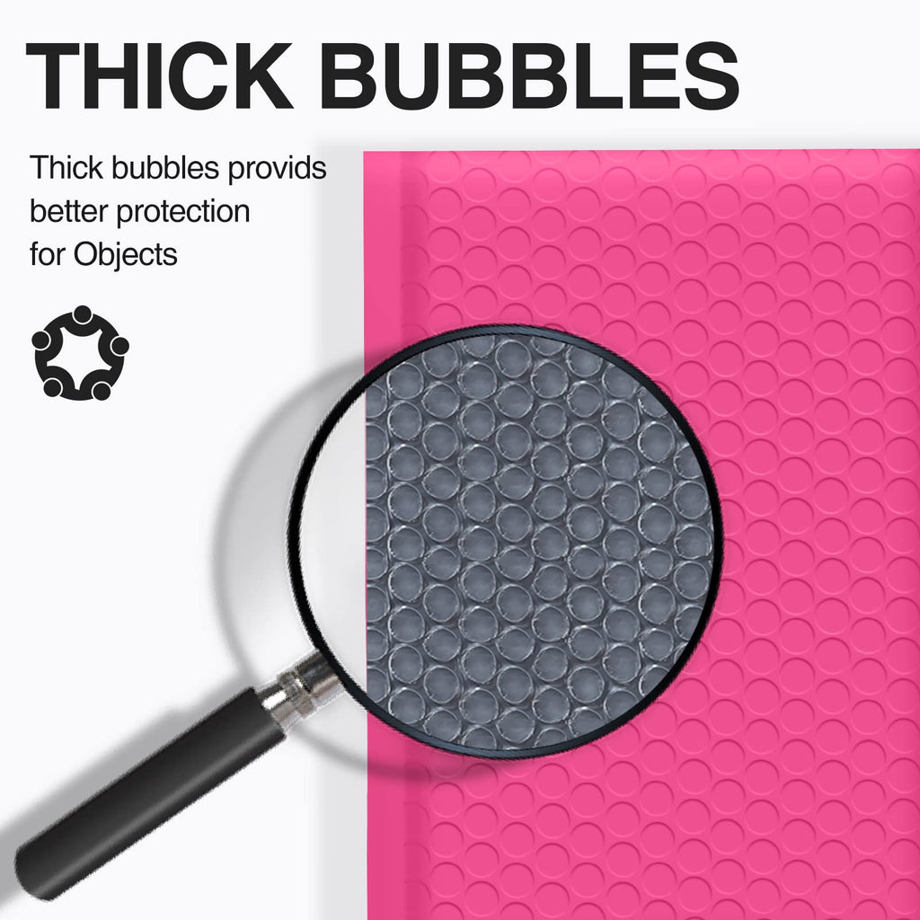Ucgou Bubble Mailers 4X8 Inch Hot Pink 100 Pack Poly Padded Envelopes Small Business Mailing Packages Opaque Self Seal Boutique