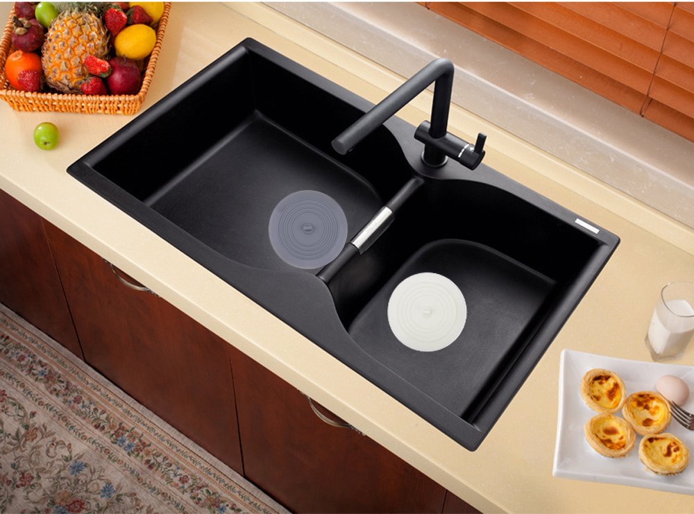 Bathtub Stopper Drain Cover 3 Pack, V-Top Silicone Tub Stopper Bathtub Drain, Bath Tub Plug Essentials Flat Suction For Kitchen