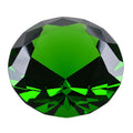 Longwin 60Mm (2.4') Crystal Faceted Diamond Paperweight Wedding Favor Home Decor (Green, 60Mm)