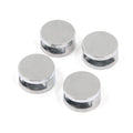 MY MIRONEY Zinc Alloy Mirror Clips 4Pcs Floating Glass Clip Clamps Holder Round Shape Wall-Mounted Mirrors Bracket Bathroom Mirr