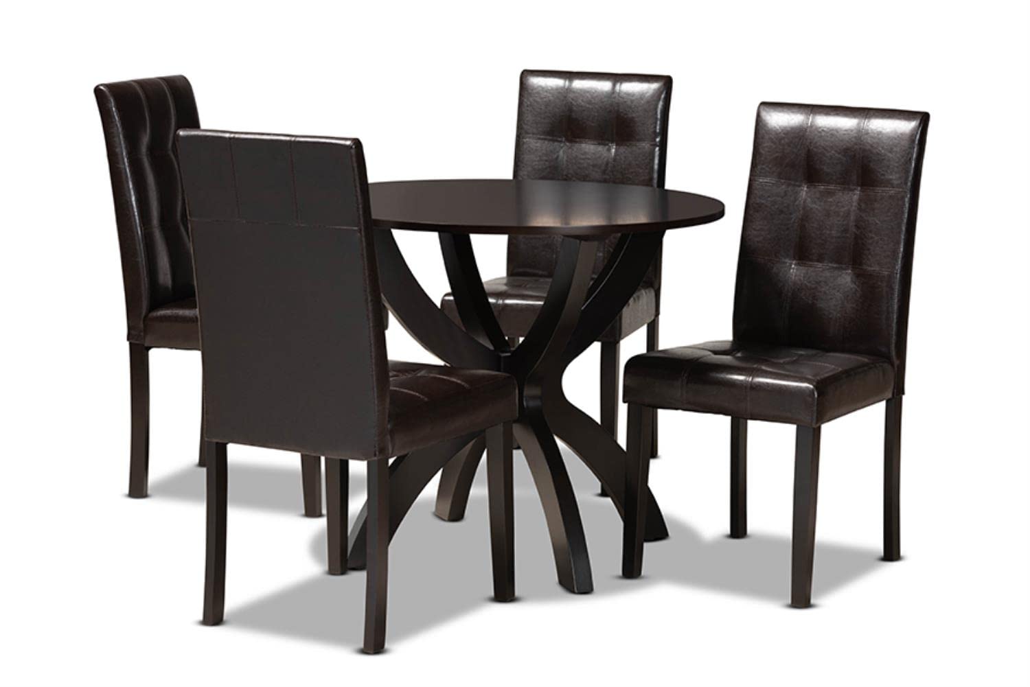 Baxton Studio Euclid 5-Piece Dining Set