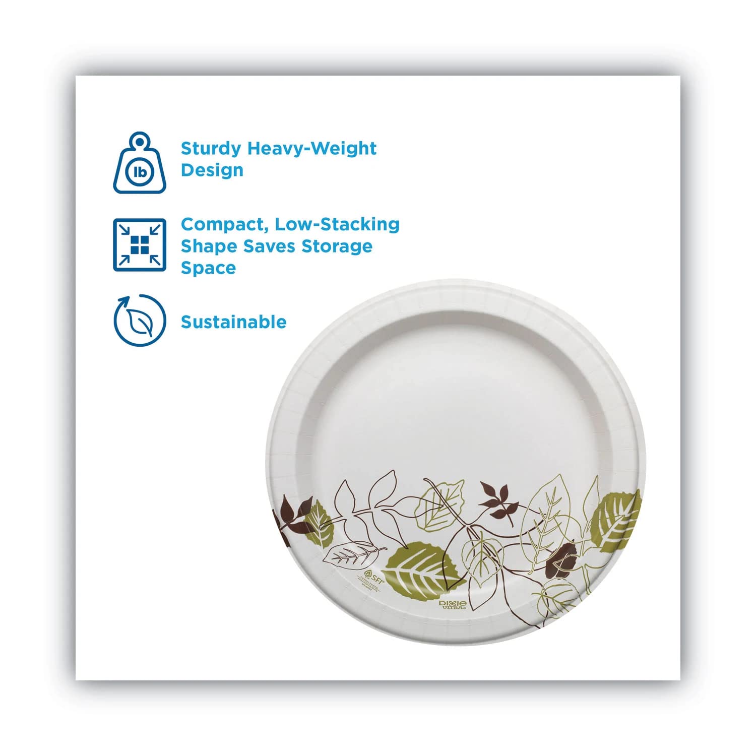 Dixie Pathways Table Ware, 10.13" Diameter, White