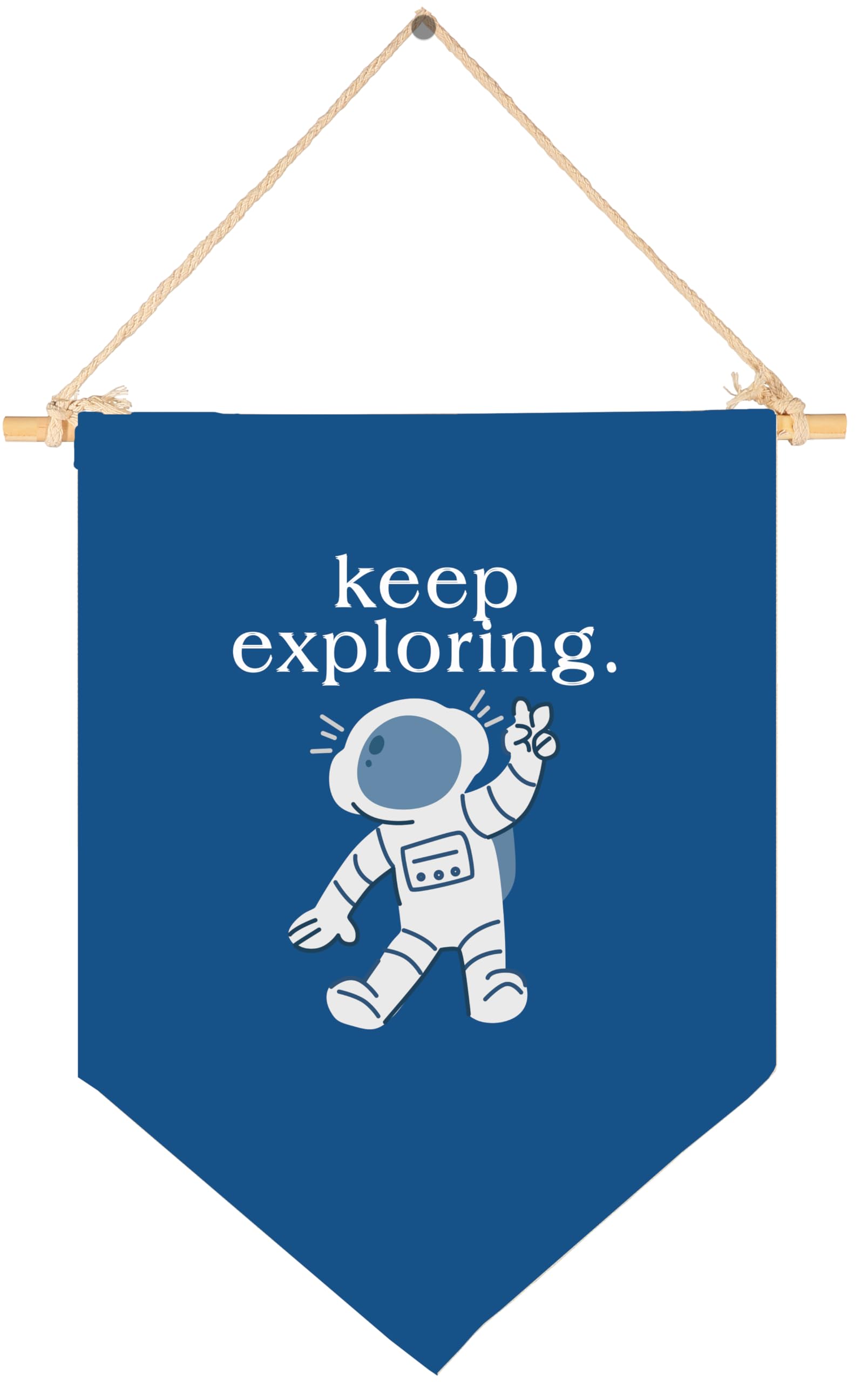 Keep Exploring-Classroom Art-Inspirational Quotes Decor Gifts for Baby Boys Girls Kids-Canvas Hanging Flag Pennant Banner Wall G