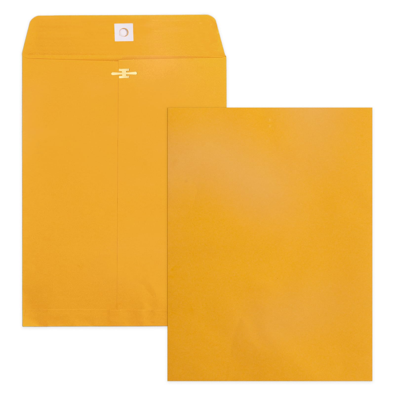 20 Pack Clasp Envelopes 9 X 12, 100 Gsm Heavy Paper, Goefun Large Yellow Manilla Envelopes 9 X 12 With Clasp Closure And Gummed