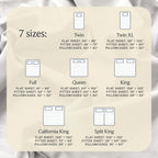 Luxclub 6 Pc Full Size Sheet Set Deep Pockets 18' Wrinkle Free Cooling Sheets Machine Washable Hotel Bedding Silky Soft - Autum