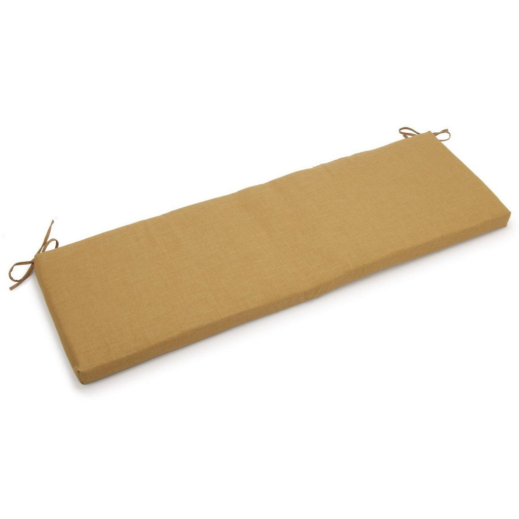 Blazing Needles Indoor/Outdoor Bench Cushion, 1 Count (Pack Of 1), Wheat