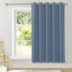 Nicetown Bedroom Window Blackout Curtain Panel - Thermal Insulated Blackout Drape/Drapery For Loft, Guestroom (Stone Blue, 1 Panel, 70 X 72 Inch)