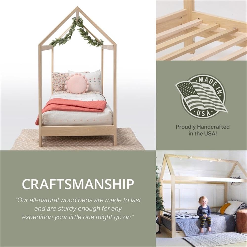 American Furniture Classics Model Twin SR Twin Size House Bed with Raised Base