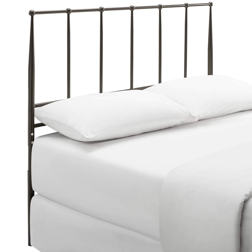 Modway Kiana Stainless Steel Metal Queen Headboard In Brown