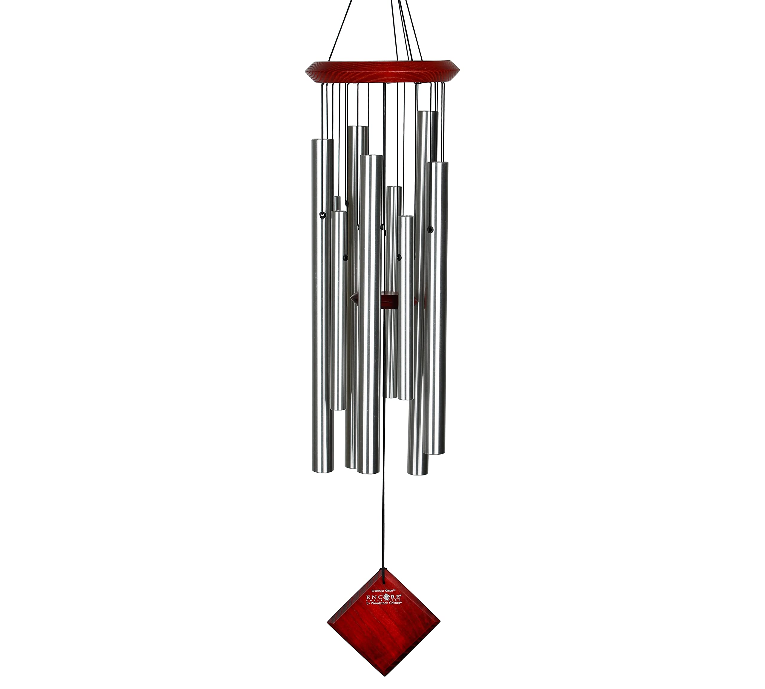 Woodstock Chimes Encore Collection, Chimes Of Orion, 30' Silver Wind Chimes For Outdoor, Patio, Home Or Garden D  Cor (Dcs30)