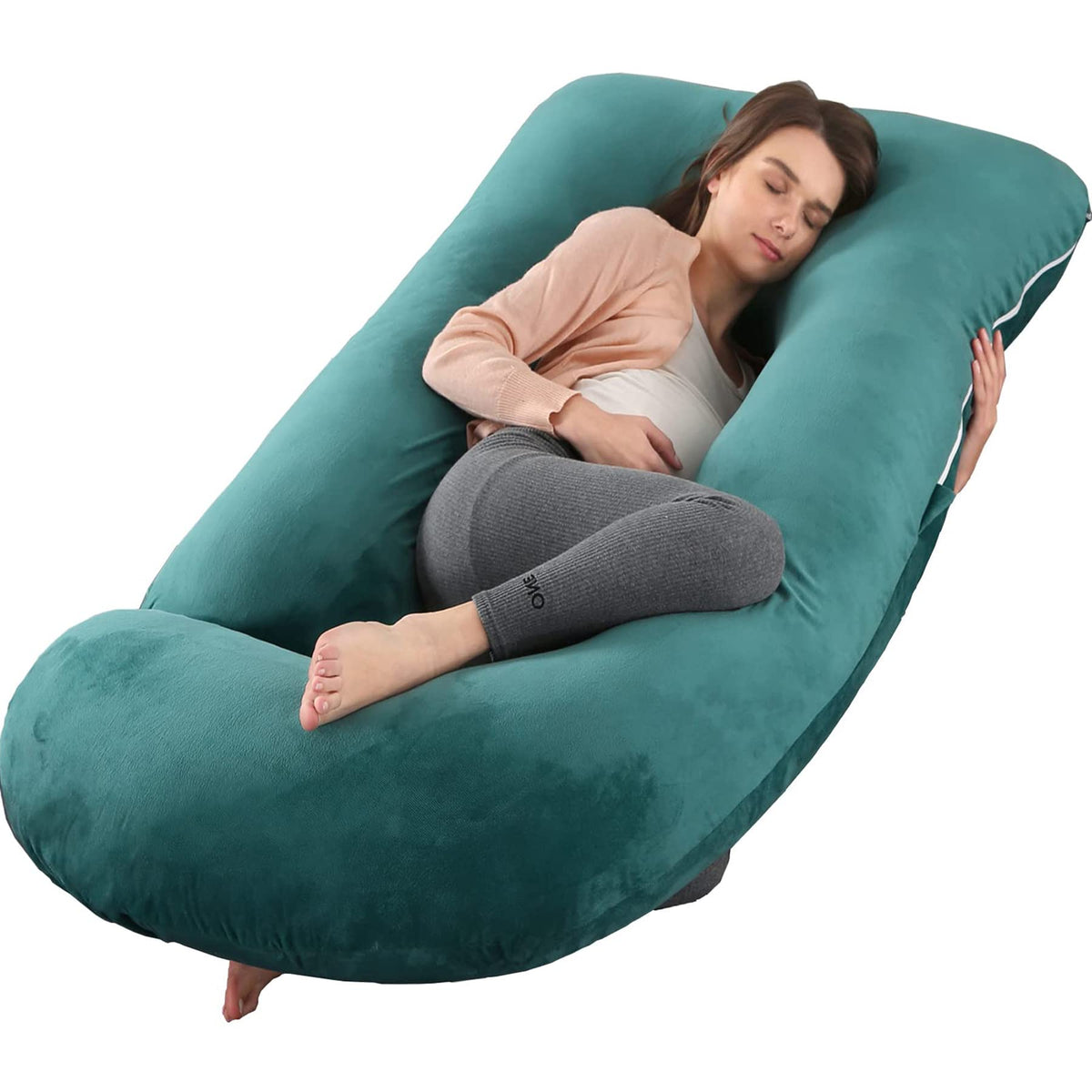 Battop Pregnancy Pillows For Sleeping,Full Body Maternity Pillow With Removable Cover,Support For Back,Hips,Legs,Belly For Pregn