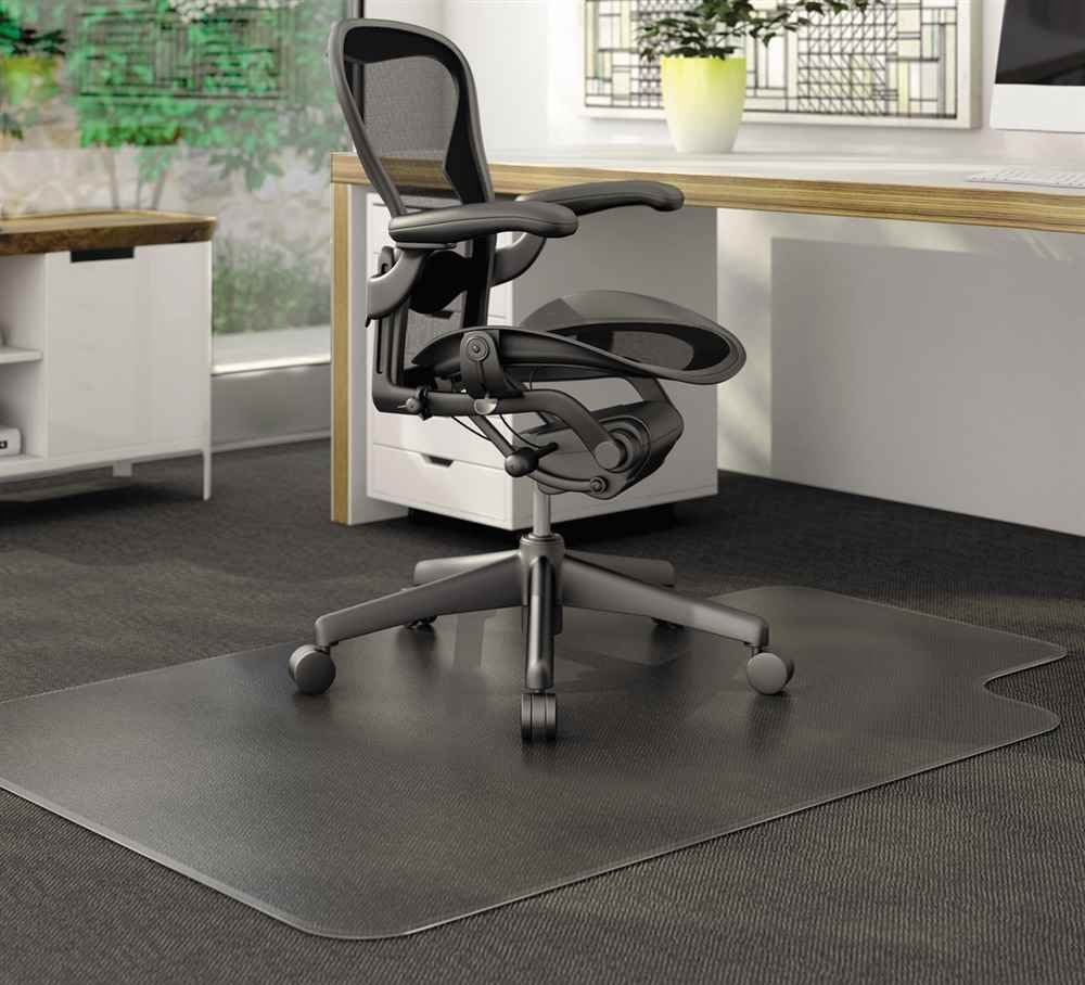 Deflecto Duramat Moderate Use Chair Mat For Low Pile Carpet 36 X 48 W/Lip Clear