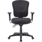 Lorell Accord Mid-Back Task Chair, Black