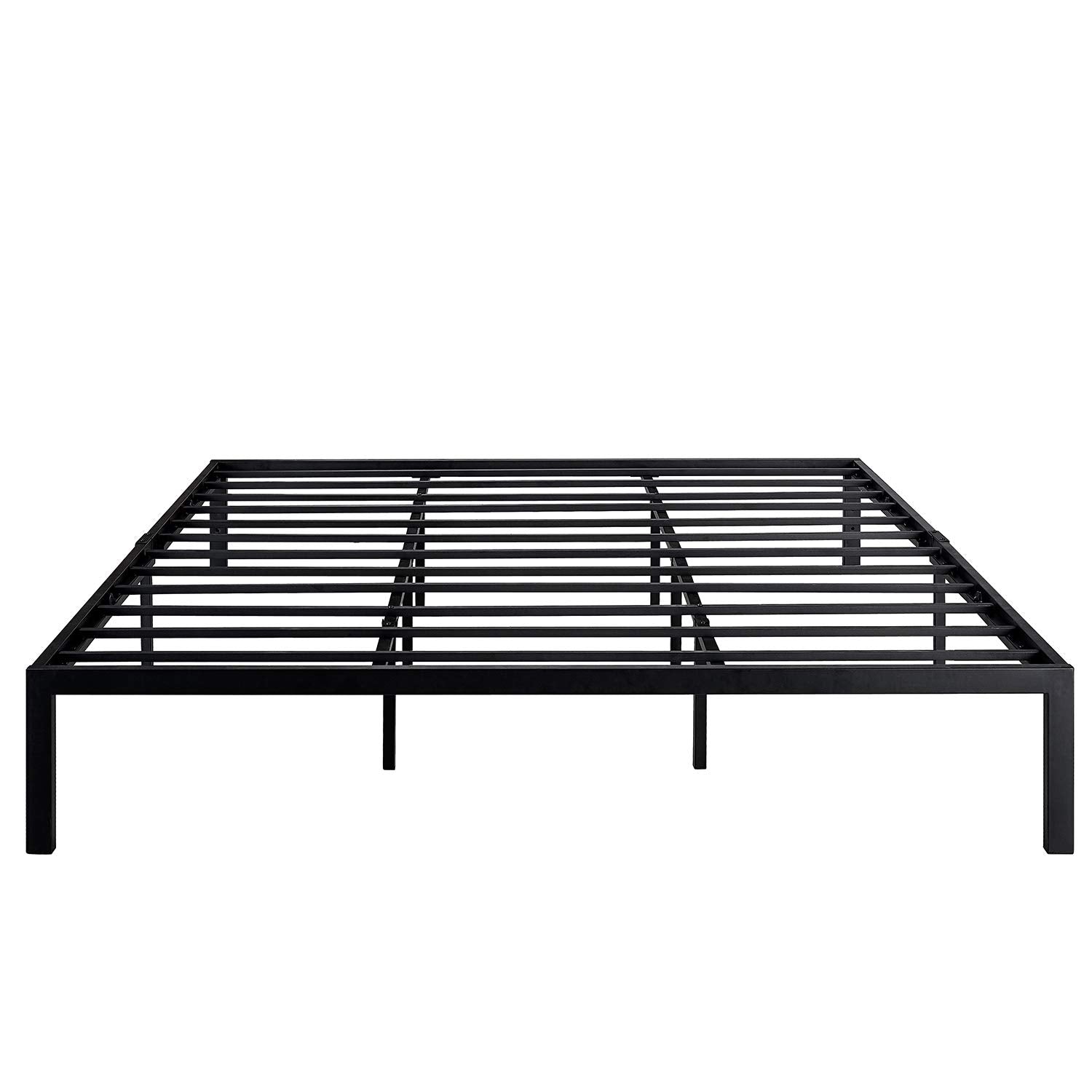 Vecelo 14 Inch King Metal Platform Bed Frame, Mattress Foundation, No Box Spring Needed,Steel Slat Support