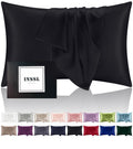 Inssl Silk Pillowcase For Women, Mulberry Silk Pillowcase For Hair And Skin And Stay Comfortable And Breathable During Sleep(Bla