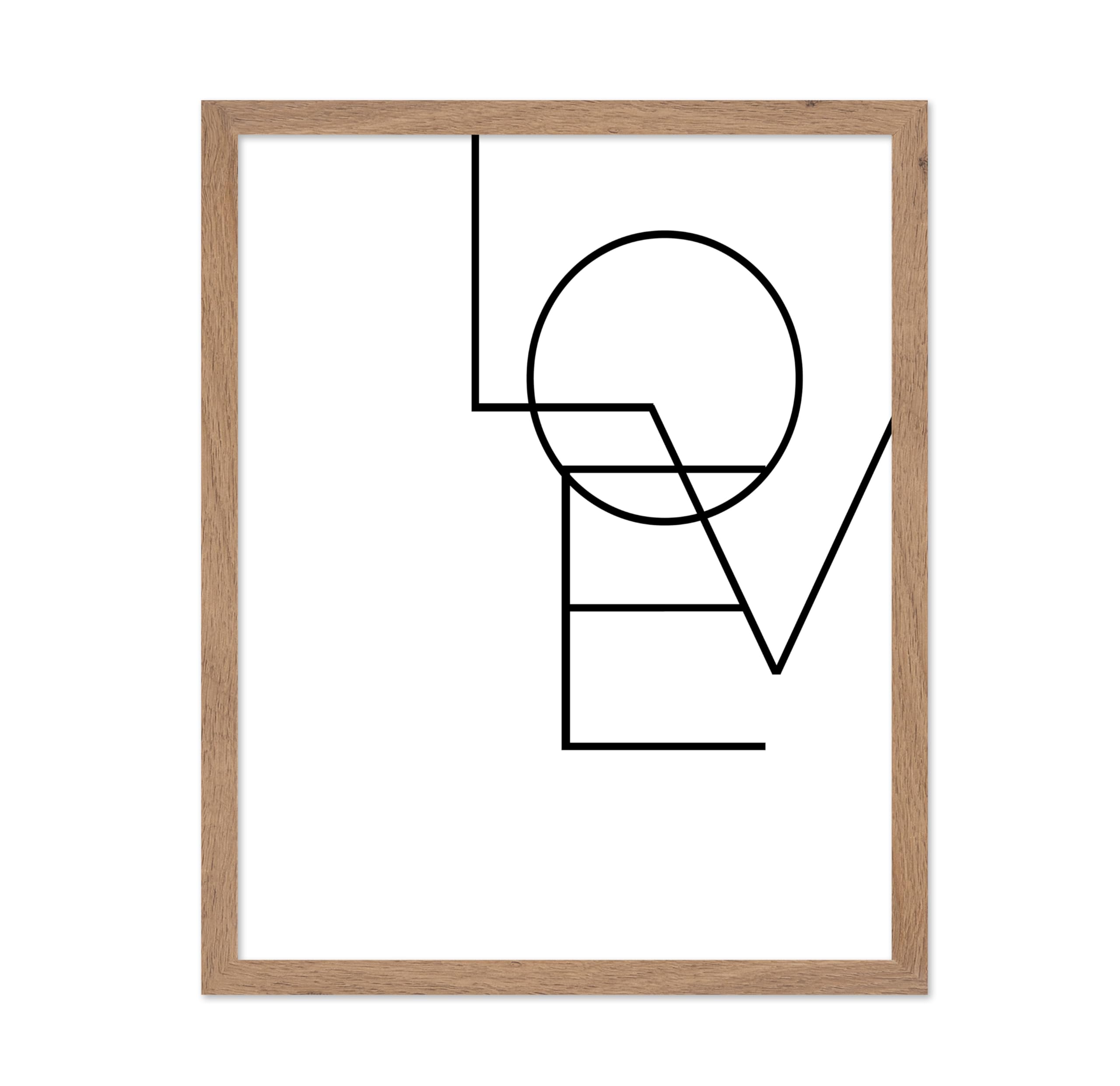 Poster Master Typography Poster - Quote Print - Love, Joy, Beautiful, Modern, Minimal, Black and White - Gift for Family, Lover,