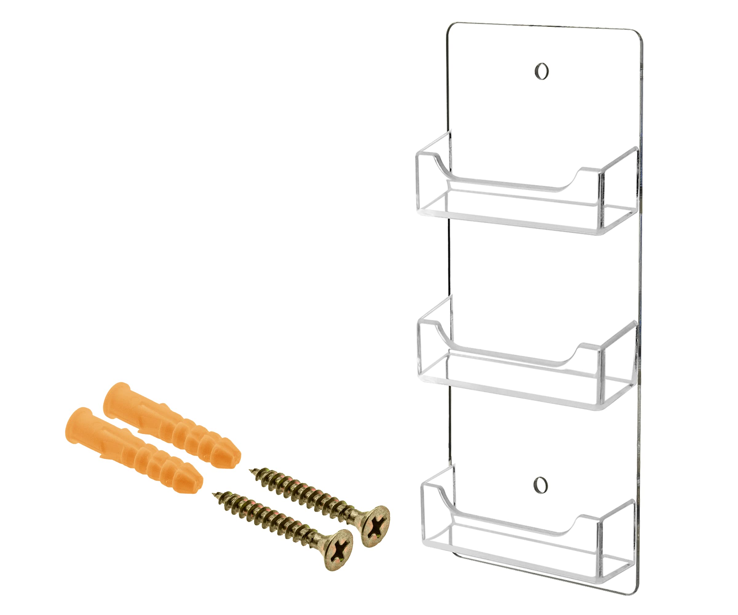 Marketing Holders Business Card Holder Wall Rack With Hanging Hardware For 3.5' X 2' Gift Or Contact Cards At Retail Stores Sh