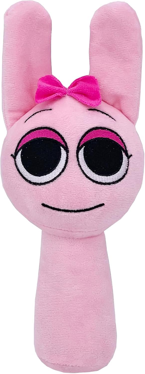 Rwsefk Sprunki Game Plush, Sprunki Toys Plush,Soft Stuffed Animal Pillow Doll Christmas Birthday Gifts For Adult Kids(Pink)