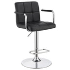 Coaster Furniture Adjustable Bar Stool Black/Black 121095