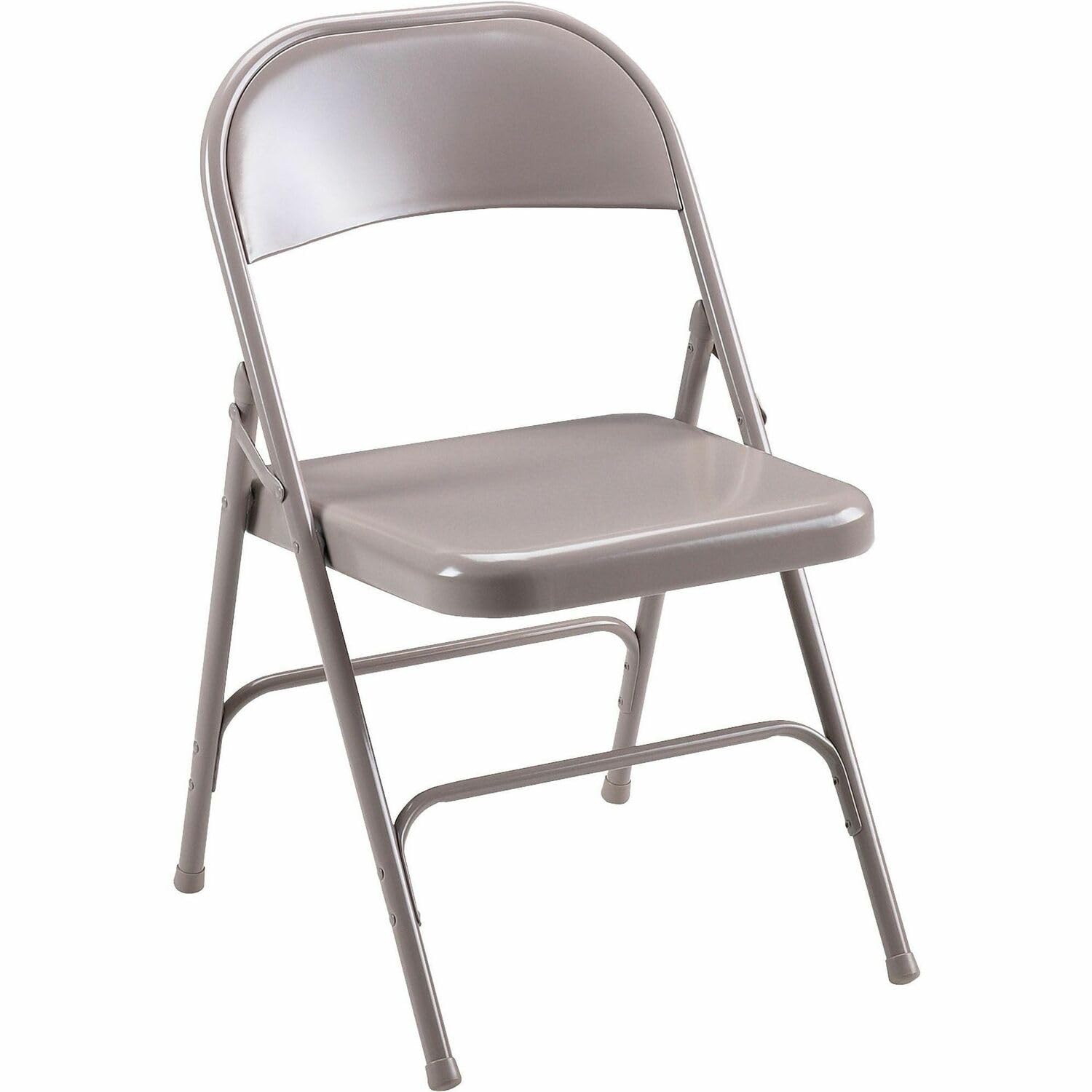 Lorell 62500 Folding Chairs,Steel Seat,19-3/8-Inch x18-1/4-Inch x29-5/8-Inch, 4/CT,BG
