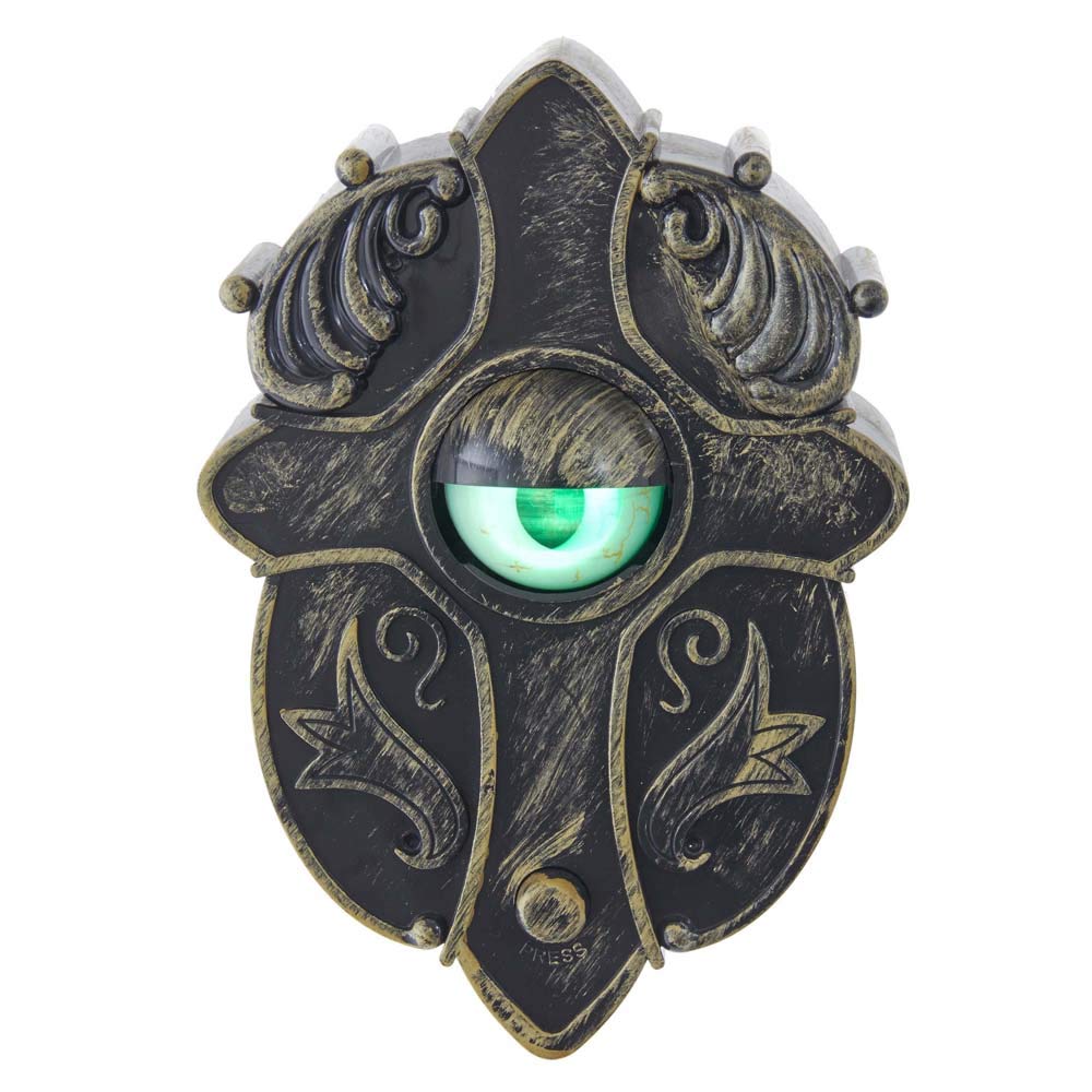 Kurt S. Adler 7.75-Inch Eyeball Doorbell Decoration With Led Light And Sensor Advent Calendar, Multi