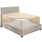 Nestl Beige California King Fitted Sheet, Extra Deep Pocket Cal King Fitted Sheet Only, 1800 Microfiber Fitted Bed Sheet, Ultra Soft Fitted Sheet California King Fits Up To 24 Inch Mattress