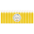 Set of 20 Yellow, Unscented, 4 Inch Tall Chime Candles (Altar, Spell)