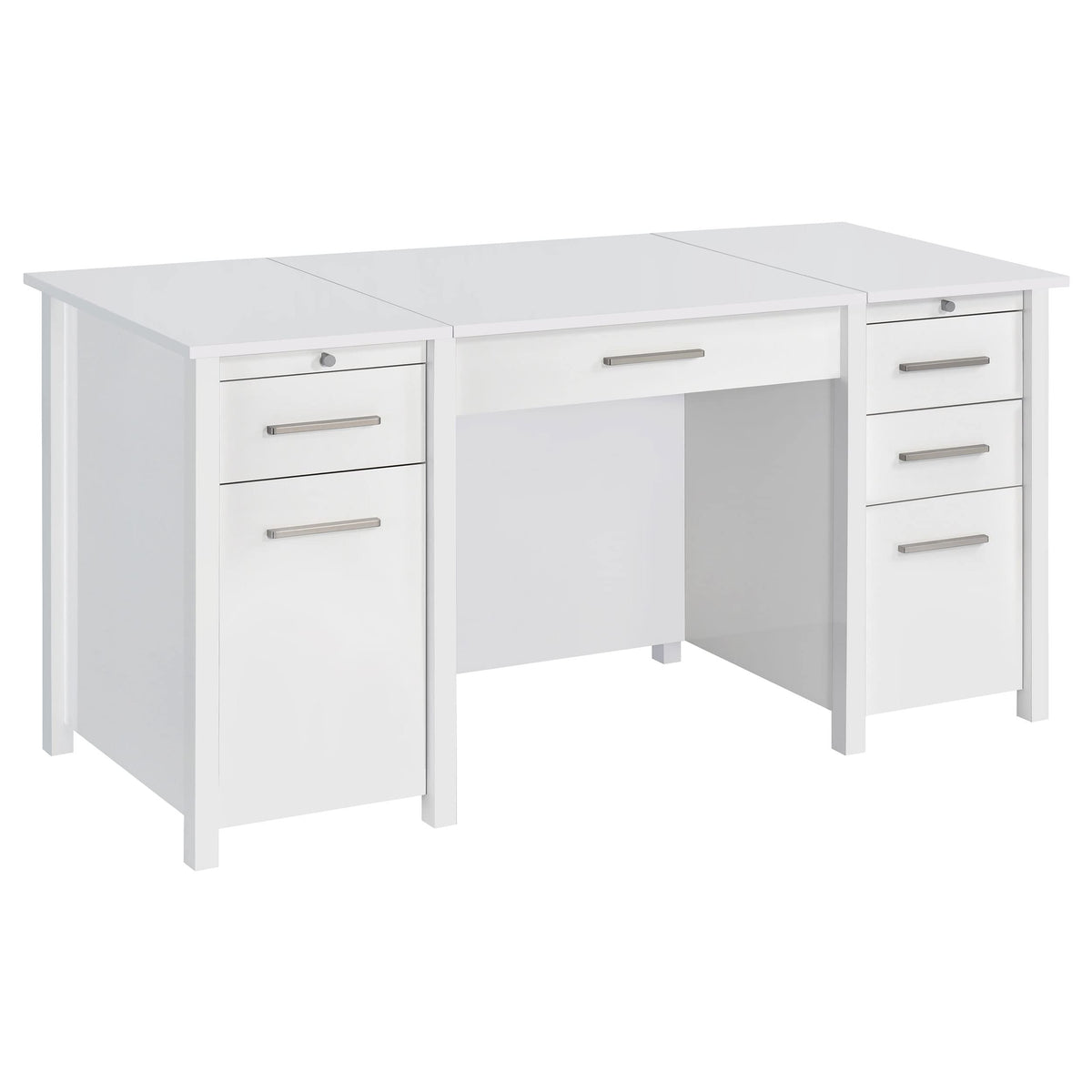 Coaster Home Furnishings Dylan 4-Drawer Lift Top Office Desk White